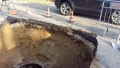 Pescara, Voragine in via Antonelli, chiusa la strada per i lavori.
