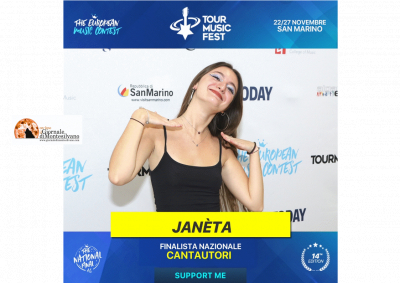 janēta, talento di Montesilvano in finale al Tour Music Fest 2022 presiediuto da Mogol