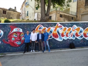 Collecorvino, "Lo dico con un murales", conclusa l'opera Urban Art