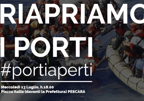 Pescara/#Portiaperti - Sit-In a Pescara.