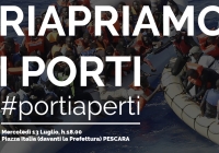 Pescara/#Portiaperti - Sit-In a Pescara.