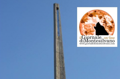 obelisco del Teatro D'Annunzio . una dele prime zone da campionarie