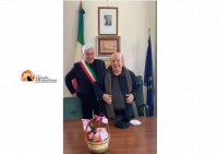 lo scorso anno a Bolognano nel conferimento della cittadinanza onoraria a Banfi