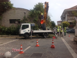 Montesilvano, sopralluogo per amianto in stabile del centro