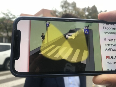 Pescara. Attraversamenti intelligenti in via di Sotto.
