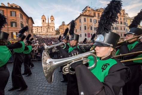 Roma, grande parata in Piazza del Popolo