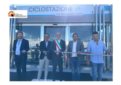 Pescara, la nuova Ciclostazione in via Volta, parcheggio pubblico coperto e videosorvegliato