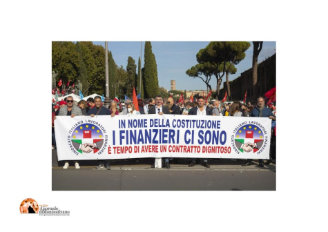 Sindacato Italiano Lavoratori Finanzieri scende in piazza