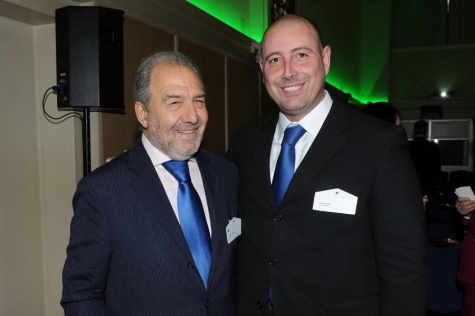 Philip-Baglini con Antonio Caprarica