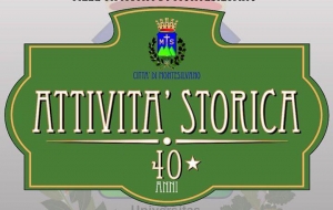 la targa che attesta gli anni dell'Attività