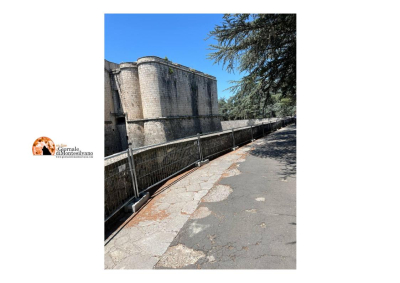 Castello dell’Aquila, muro per la tutela della pubblica incolumità