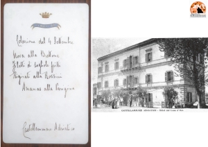 Menù d’epoca dannunziana a Castellamare Adriatico.