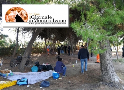 Immagne di questa mattina,durante lo sgombero