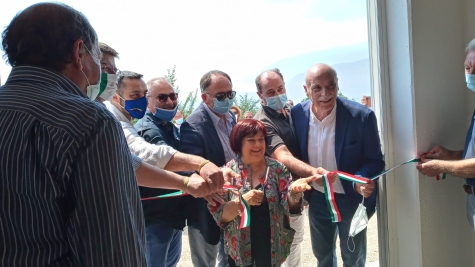 Paganica inaugurato il bocciodromo.