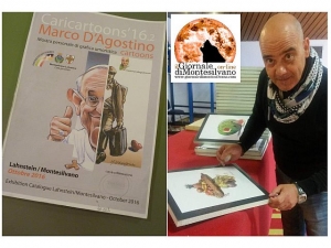  D'Agostino mentre prepara la mostra 