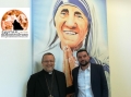 Cirone e monsignore Valentinetti all'inaugurazione della mensa