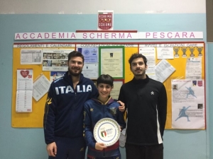 Gran galá dello sport coni 2016 Scherma: premiata sciabola femminile Accademia di Pescara