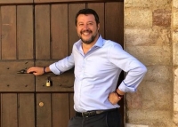 Salvini in una foto a Spoleto