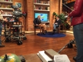Vittorio Sgarbi intervistato in studio