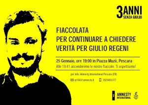 Chieti, Verità per Giulio Regeni.