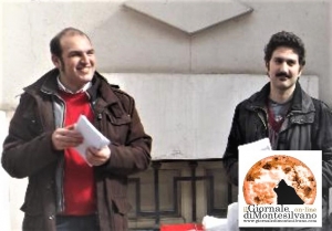 Di Sante e Mantini durante una campagna di informazione