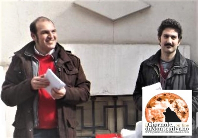 Di Sante e Mantini durante una campagna di informazione