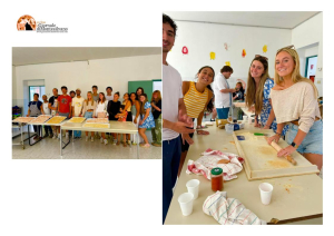 Studenti dagli USA ammassano la pasta a Casalanguida