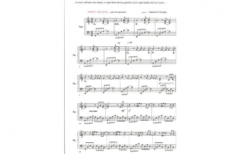 Le note di una melodia dedicata dal ragazzo alla madre