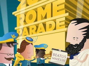 Roma, parata di Capodanno, marching band high school americane