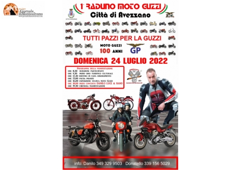 "Motoraduno Guzzi – Città di Avezzano” con tappe culturali: Museo “Ignazio Silone”, Telespazio, Cunicoli di Claudio.