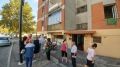 il palzzo con ascensore bruciato