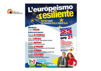 L’Europeismo resiliente: guardare avanti con memoria storica e risorse locali