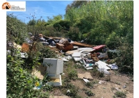 Montesilvano, sopralluogo in via Saragat, presidente D'Alonzo condanna abbandono rifiuti