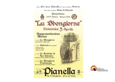 Pasqua: a Pianella torna la Rappresentazione Storica “Lu Bbongiorne”