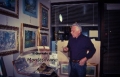 Il PIttore Gino Berardi nel suo studio