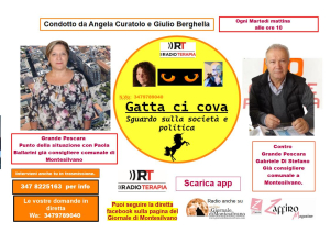 Gatta ci cova, nuovo format di politica e società su Rtradioterapia.it