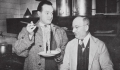 Il comico Bob Hope, icona amercana, con l'abruzzese Presutti 