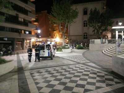 Polizia municipale in viale Muzii