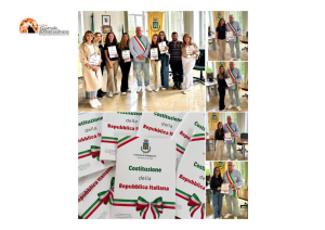 Bolognano, Sindaco consegna la Costituzione della Repubblica Italiana ai neo diciottenni del paese