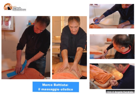 Marco Battista illustra tecniche massaggio olistico