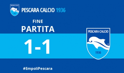 Serie A. Pescara, qualche buona occasione con l'Empoli, finisce 1-1