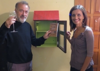 Città Sant'Angelo, inaugurata casetta libri con il poeta Arminio