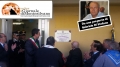 L'inaugurazione e in alto il promotore della mozione consiliare