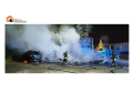 Montesilvano, incendio autovetture in via Salvemini.
