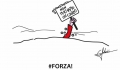 La vignetta dell'artista montesilvanese Graziano Fabrizi