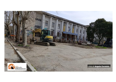 foto dei lavori scattata a marzo 2024