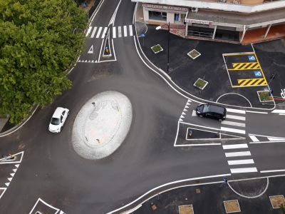 Pescara, a conclusione la rotonda in via Caduti di Nassirya.
