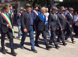 Adunata Alpini con Mario Mazzocca sottogsegretario protezione civile Abruzzo