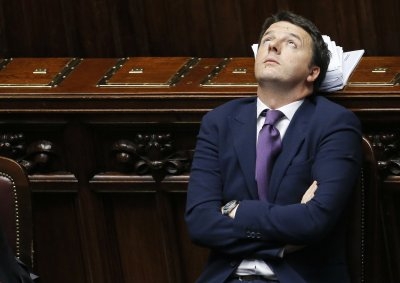 Il Premier dimissionario Matteo Renzi