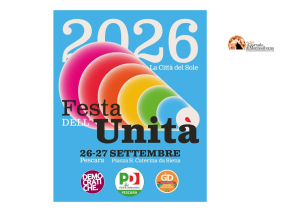Pescara la Festa dell'Unità cittadina, concerto di Comete e Daniele Mammarella.